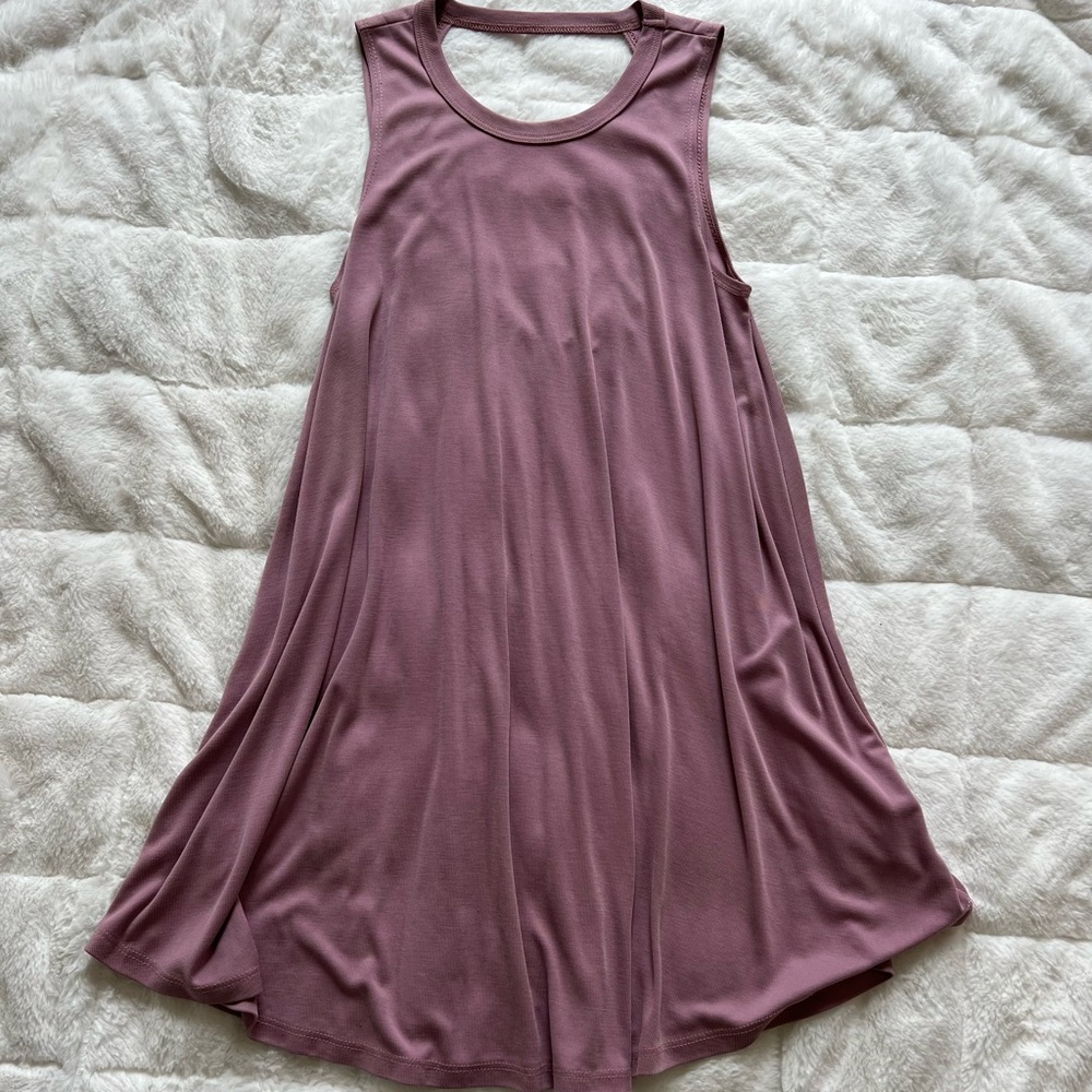 Violet Open-Back Dress